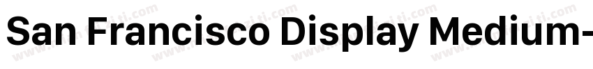 San Francisco Display Medium字体转换